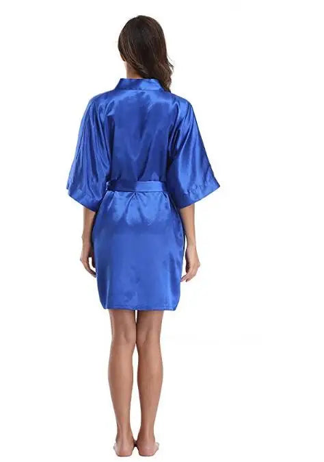 4XL.Women's Satin Wedding Kimono Bride Robe.Sleepwear Bridesmaid Robes Pajamas Bathrobe Nightgown Spa Bridal Robes Dressing Gown