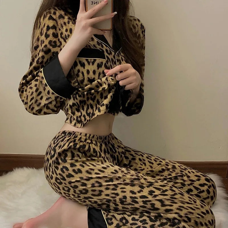 Leopard Print Lounge Set