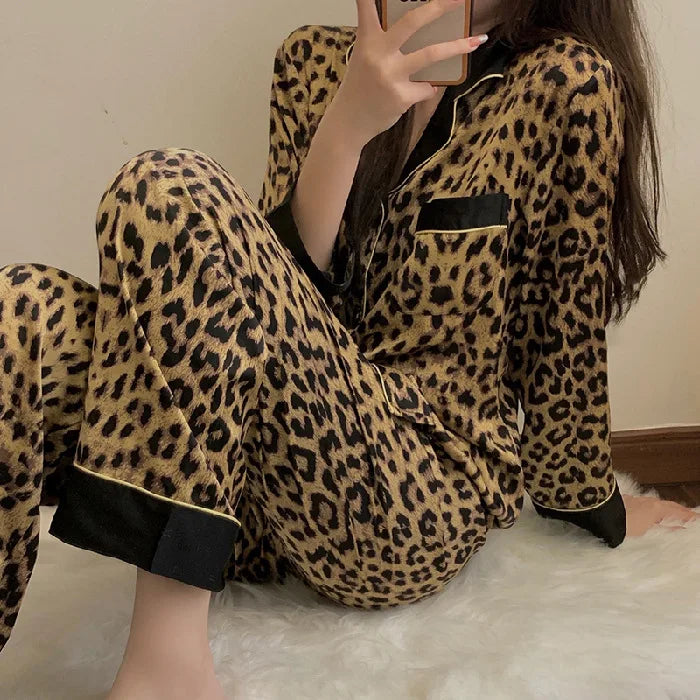 Leopard Print Lounge Set