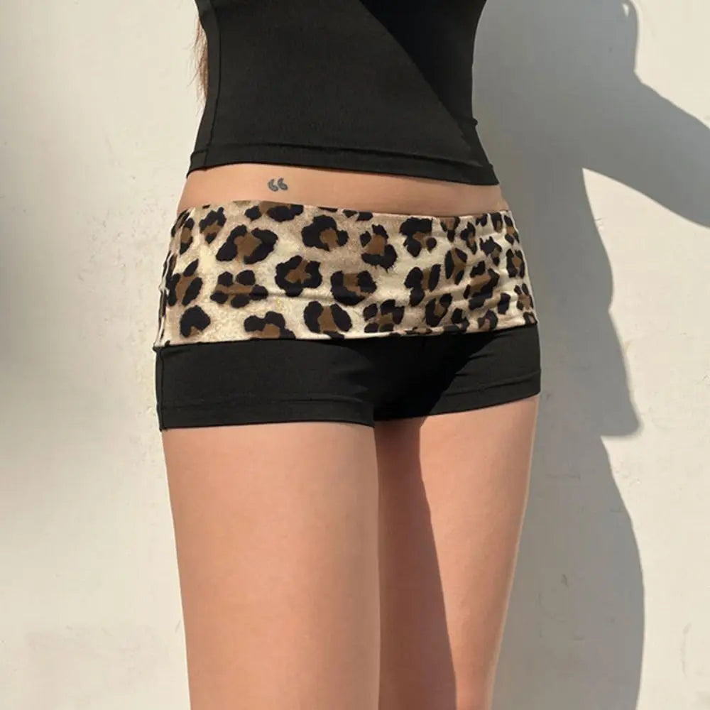 Leopard Print Statement Shorts