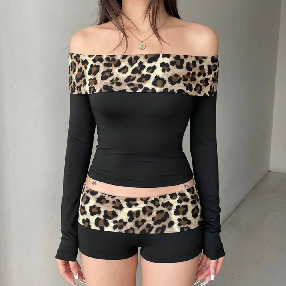 Leopard Print Statement Shorts