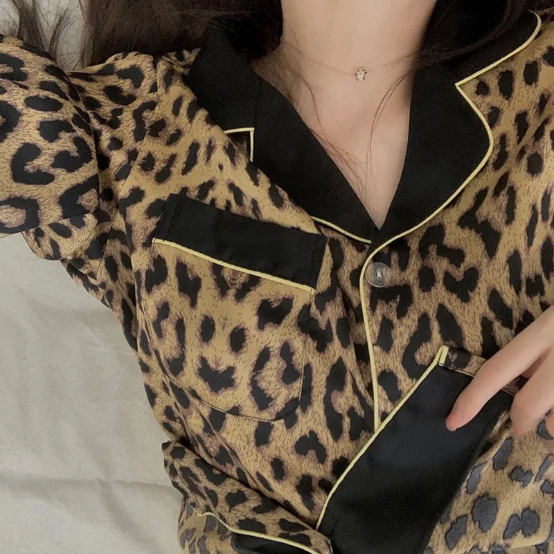 Leopard Print Lounge Set
