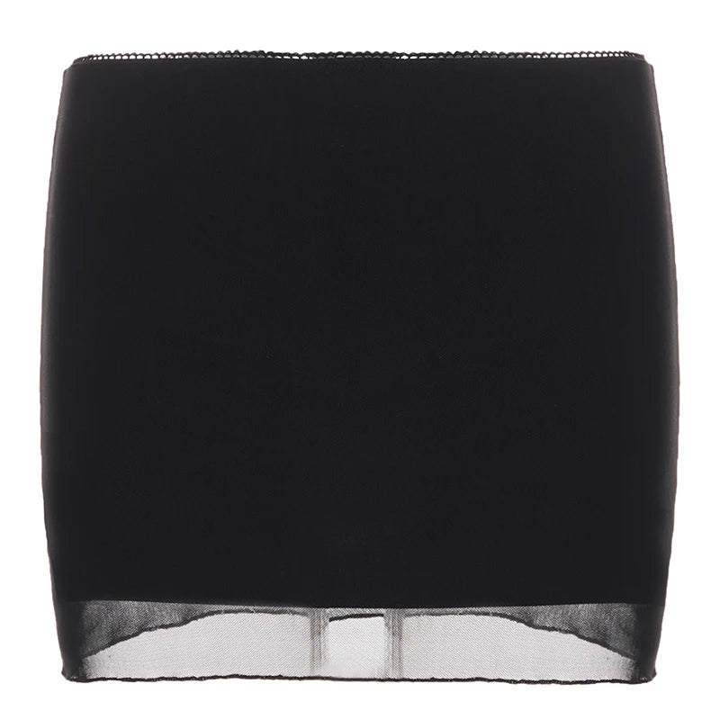 Lace Trim Mini Skirt