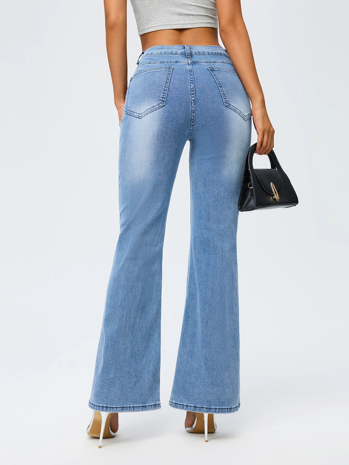 High-Waisted Flare Jeans
