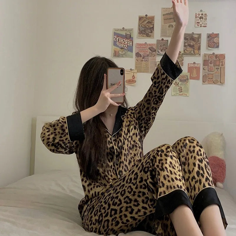 Leopard Print Lounge Set